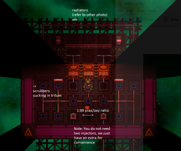 How to setup tritium burn chamber