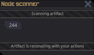 Interacting with an artifact by activating one of its triggers